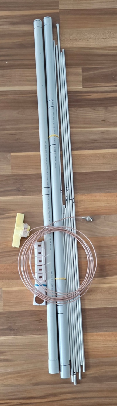 6 EL-Yagi nach DK7ZB zusammengelegt 