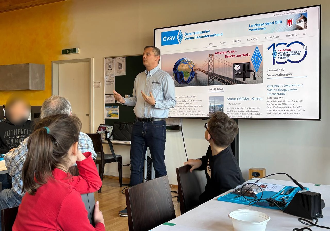 Vortrag von Mario OE9MHV (c) Klaus OE9BKJ